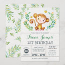 Recherche de singe de l anniversaire invitations Boy