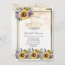 Recherche de cadre tournesol invitations Floral