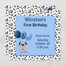 Recherche de chien blanc invitations Bleu
