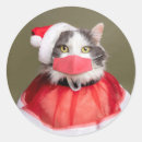 Suche nach lustige weihnachtskatzen aufkleber Weihnachtsmannmütze