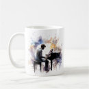 Recherche de piano classique tasses Aquarelle