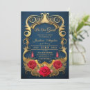 Recherche de pourcentage invitations Bleu et or