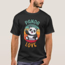 Suche nach panda liebe tshirts Schwarz weiß