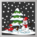 Suche nach schneemann mit vogel poster Winter