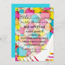 Recherche de confetti bar bat mitzvah invitations Élégant