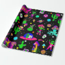 Recherche de extraterrestre papier cadeau Ovni