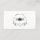 Recherche de libellule rose cartes visite Abeille