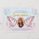 Recherche de sweet 15 invitations Papillon