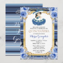 Recherche de royal blue 16ans anniversaire invitations Quinceanera