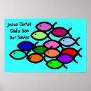 Recherche de poissons posters Symboles chrétiens