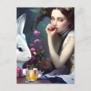 Suche nach blumen alice wunderland postkarten Kaninchen
