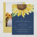 Recherche de douche nuptiale de tournesol bleu invitations Bride