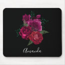 Recherche de rose foncé tapis souris Botanique