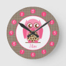 Recherche de rose hibou horloges Oiseau