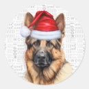 Suche nach german shepherd aufkleber Weihnachtsaufkleber