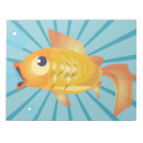 Suche nach fisch und notizblock Schwimmbad