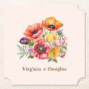 Recherche de coquelicot dessous de verres Rustique