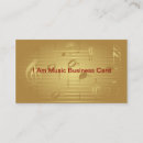 Suche nach musiknoten visitenkarten Gold