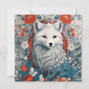 Recherche de renard vintage vœux cartes Arctique