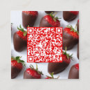 Recherche de fraise cartes visite Code qr