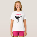 Recherche de karaté de filles tshirts Silhouette