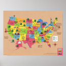 Suche nach usa karte poster Illustriert