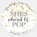 Suche nach popcorn party aufkleber Gold