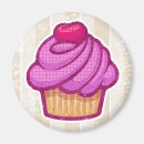 Recherche de cupcakes magnete Illustration