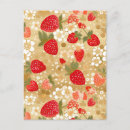 Recherche de motif fraise cartes postales Fleurs