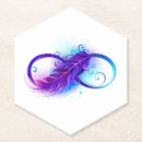 Recherche de plumes dessous de verres Violet