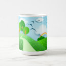 Recherche de paysage tasses Illustration