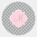 Recherche de motif polka autocollants Monogramme