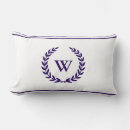 Recherche de bleu marine profond coussins Bleu et blanc