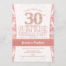 Recherche de partie 30ème surprise anniversaire invitations Pour elle