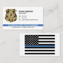 Recherche de policiers cartes visite Détective