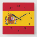 Recherche de l espagne horloges Drapeau