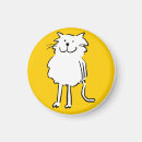 Recherche de chat jaune magnets Félin