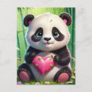 Suche nach panda herz postkarten Kawaii