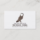 Recherche de hiboux cartes visite Customer