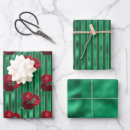 Recherche de rayures vertes papier cadeau Rose