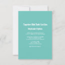 Recherche de turquoise blanc invitations Typographie