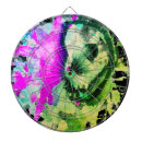 Recherche de néon jeux de fléchettes Crâne