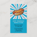 Recherche de hot dogs cartes visite Viande