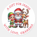 Recherche de dessin père noël autocollants Vacances