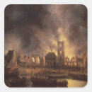 Recherche de combustion autocollants Flamme