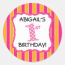 Recherche de rose et orange autocollants Pour enfants