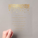 Recherche de faux mariage invitations Feuille d'or