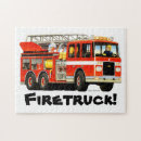 Recherche de pompiers puzzles Firetruck