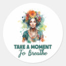 Recherche de fille de yoga autocollants Méditation