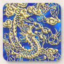 Suche nach chinesische drachen untersetzer Gold